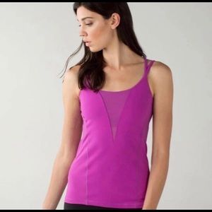 Lululemon Exquisite Tank, Size 8, Fuschia
